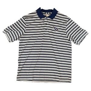NFL Team Apparel TX3 Cool Golf Men's Polo Medium Titans Blue & Striped